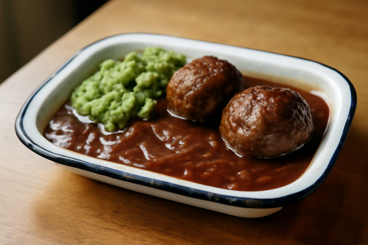Black Country Faggots and Peas Gravy