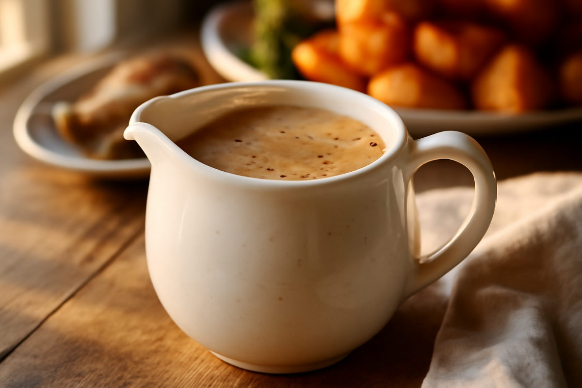 Brandy Cream Peppercorn Gravy