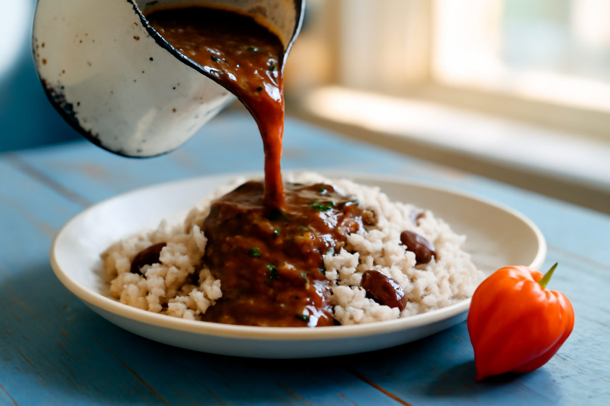 Caribbean Brown Stew Gravy
