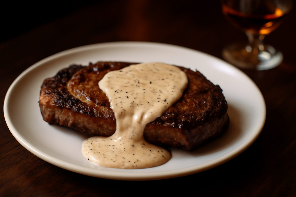 Cognac Peppercorn Gravy