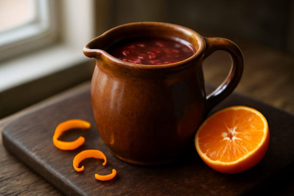 Cranberry and Orange Christmas Gravy