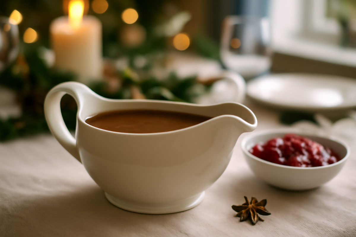 Cranberry and Star Anise Gravy