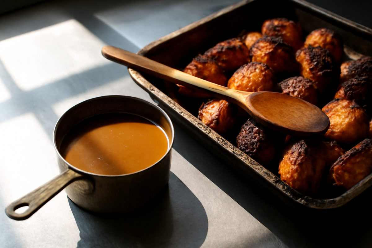 Crispy Roast Potato Pan Gravy