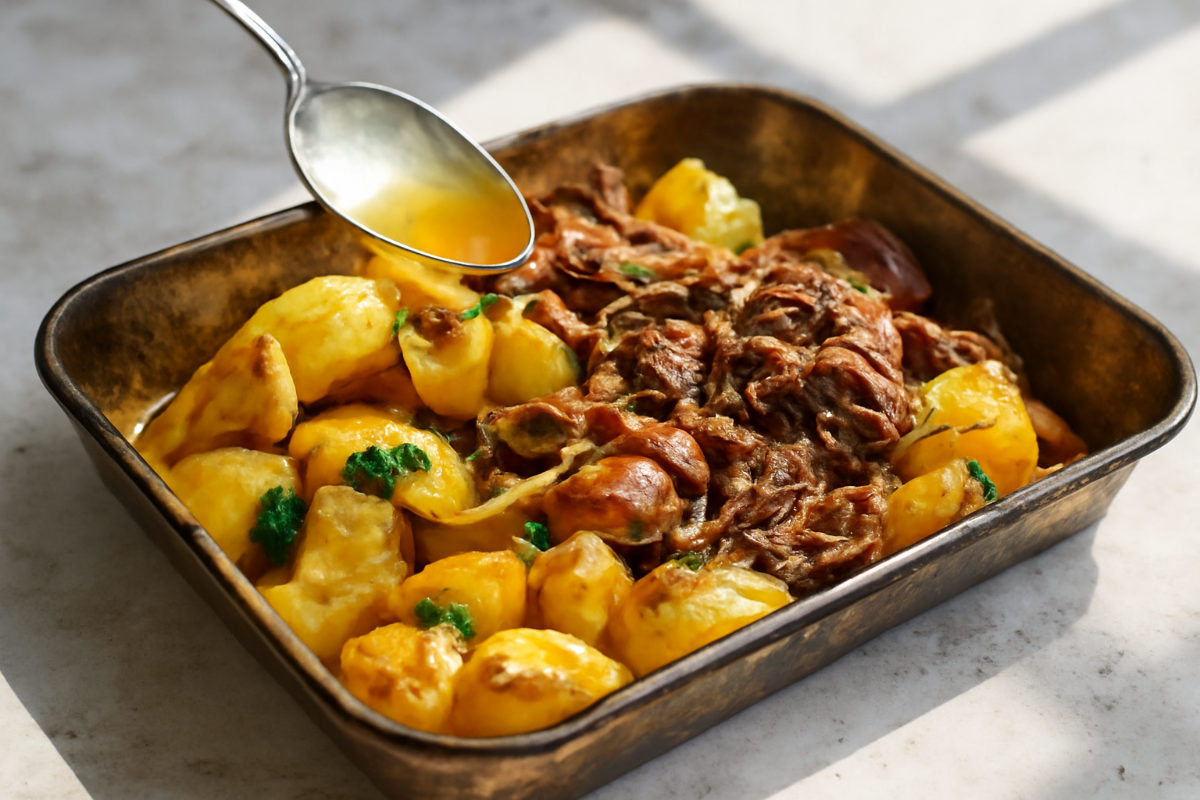 Greek Lemon and Herb Roast Gravy