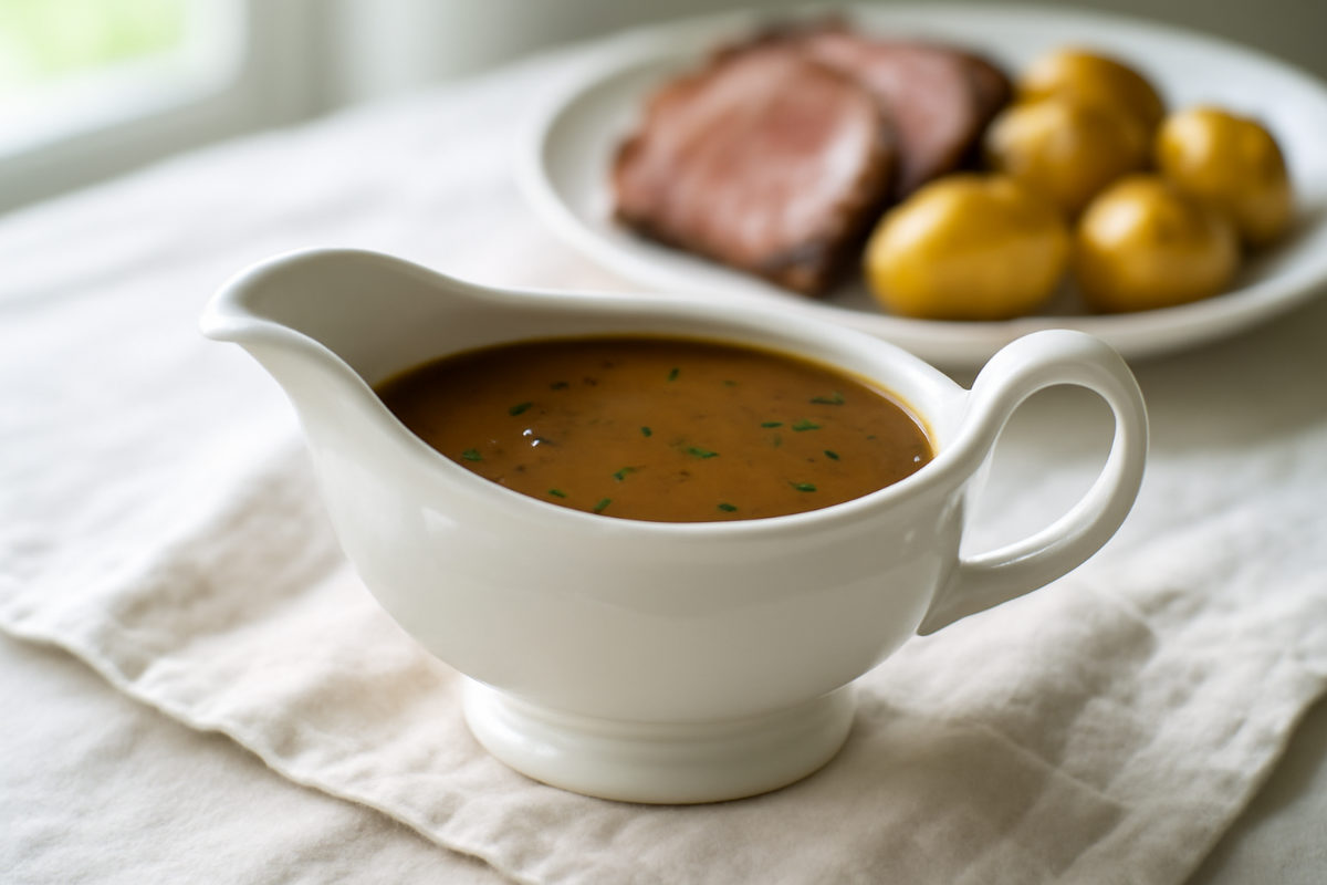 Mint Sauce Gravy for Lamb