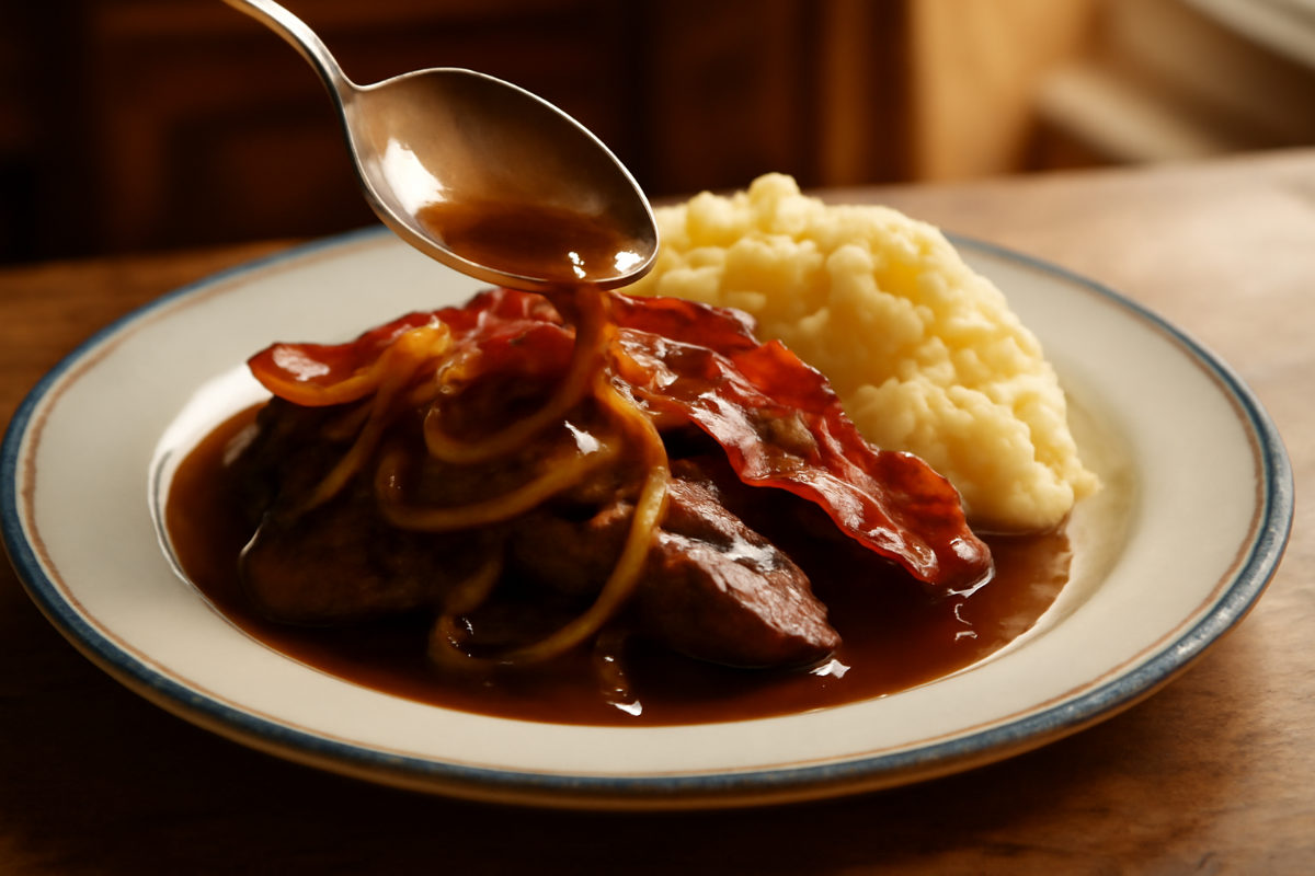 Onion Gravy for Liver and Bacon