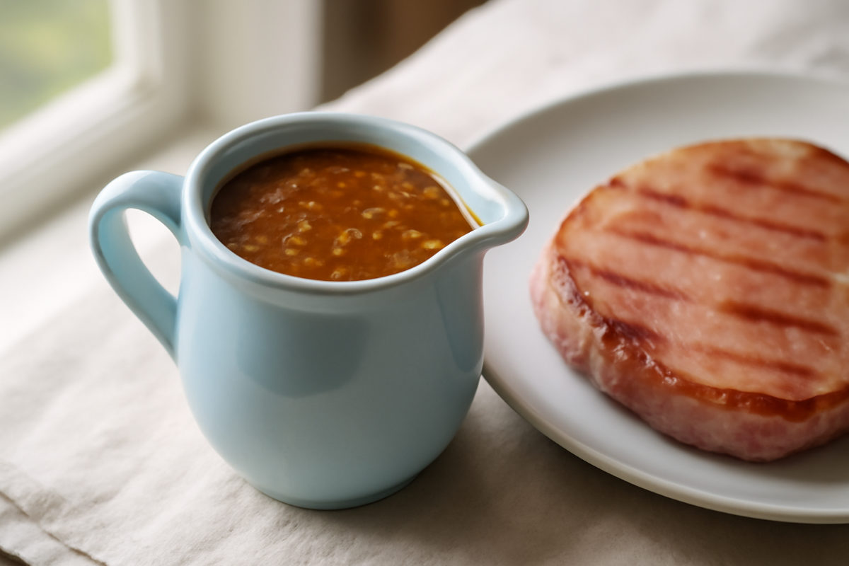 Onion Gravy with Wholegrain Mustard