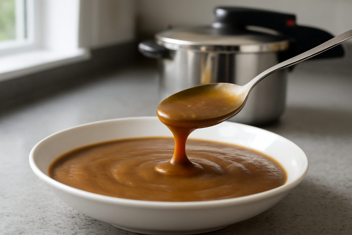 Pressure Cooker Bone Gravy