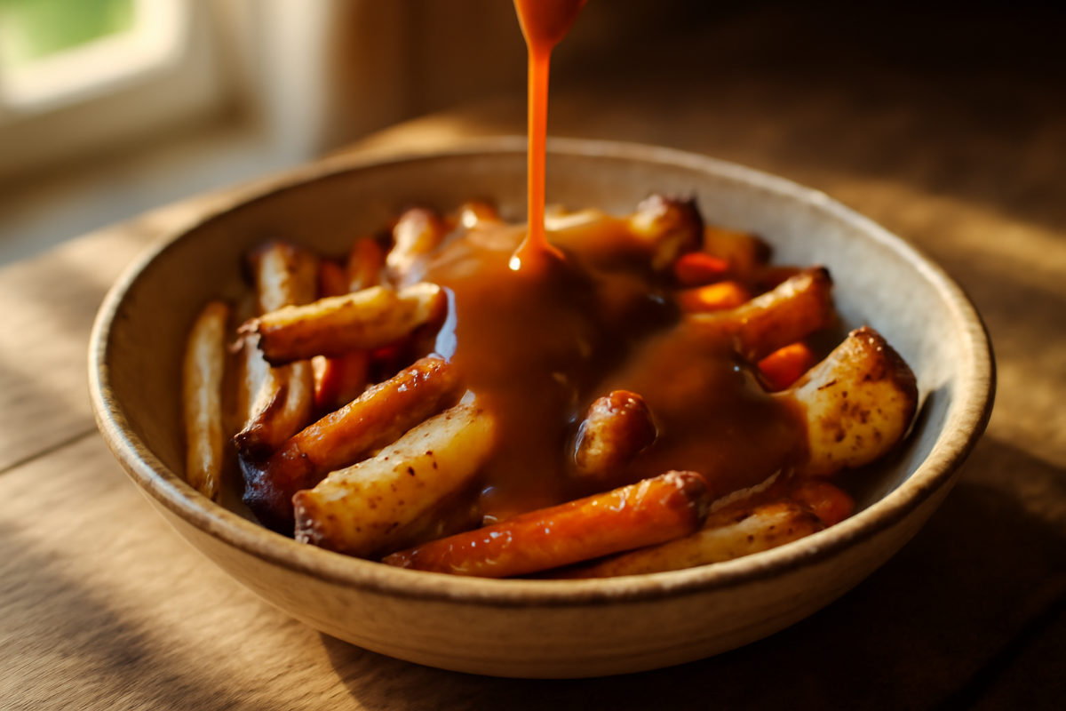Roasted Vegetable and Beef Bone Gravy