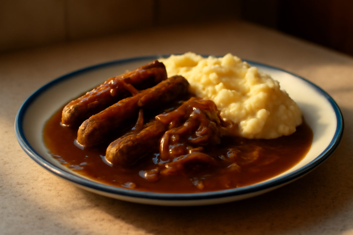 Vegan Sausage and Mash Gravy