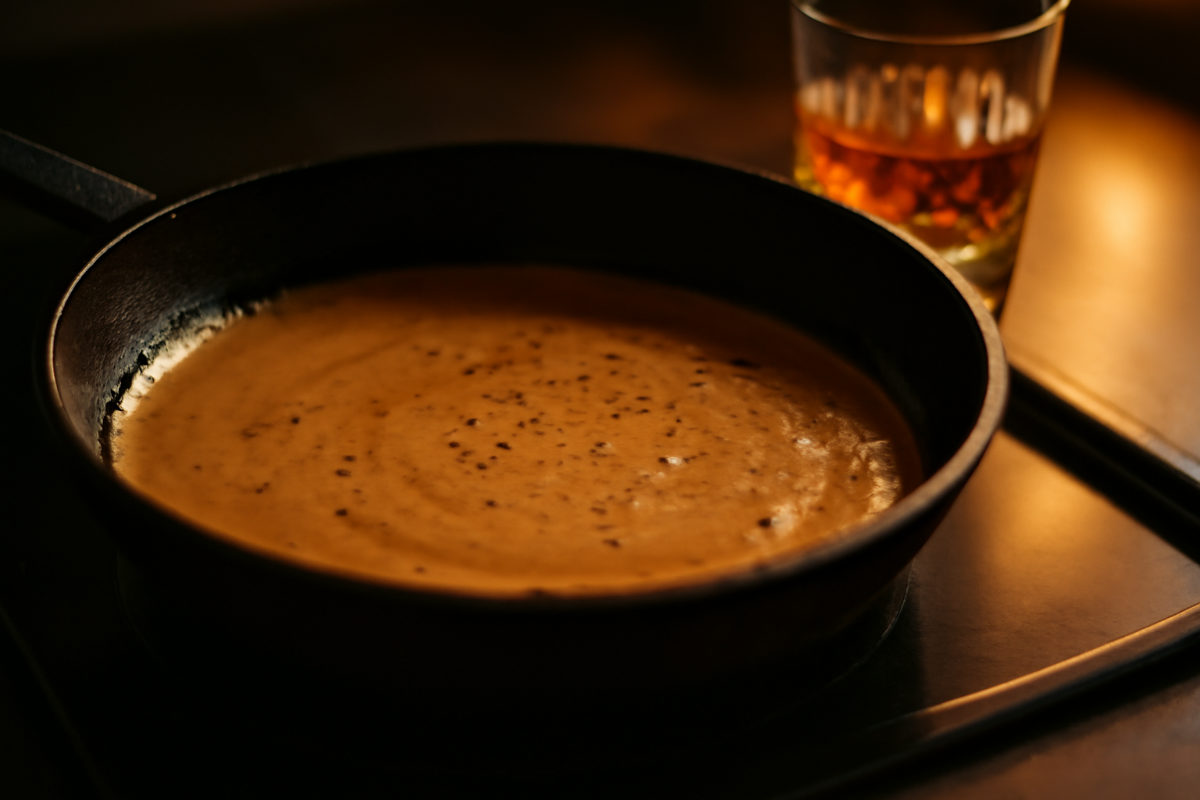 Whisky Cream Gravy for Steak